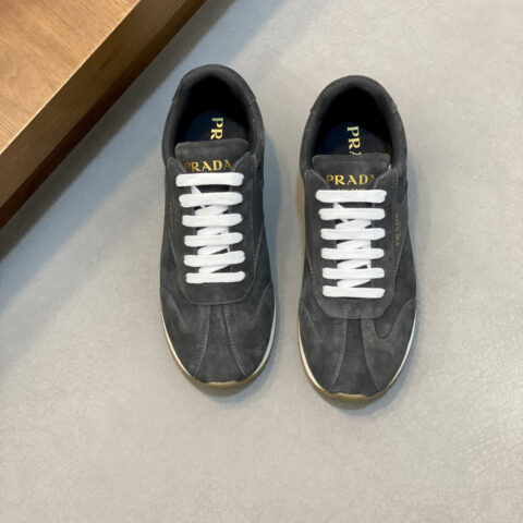PRADA 新款男士拼接休闲运动鞋