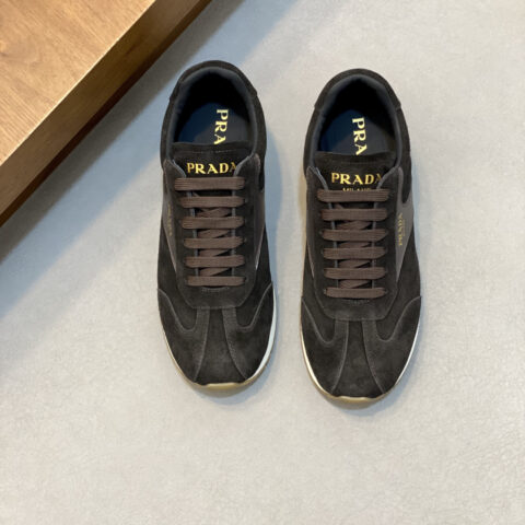 PRADA 新款男士拼接休闲运动鞋