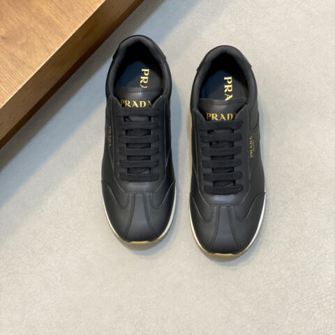 PRADA 新款男士拼接休闲运动鞋