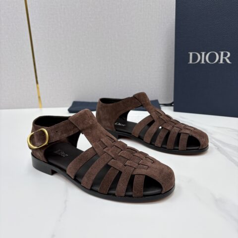 DIOR 经典编织罗马渔夫凉鞋