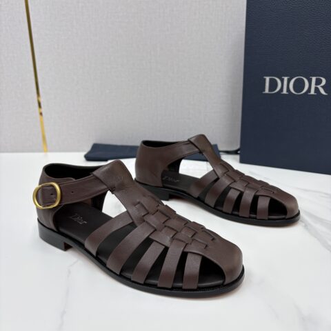DIOR 经典编织罗马渔夫凉鞋