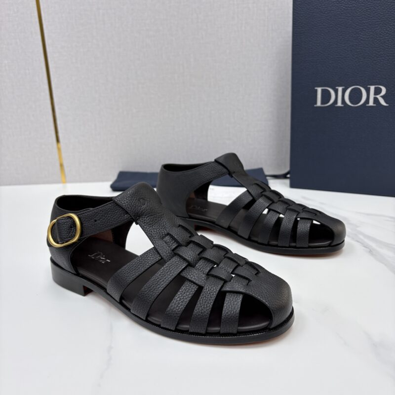 DIOR 经典编织罗马渔夫凉鞋
