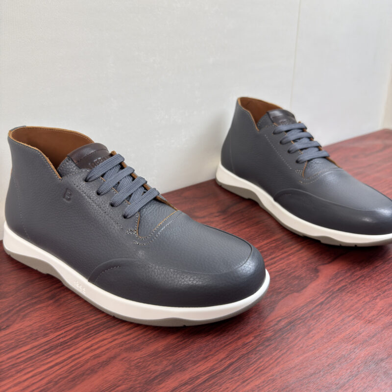 BERLUTI Echappee系列德比鞋 货号:E108Z中邦 灰色