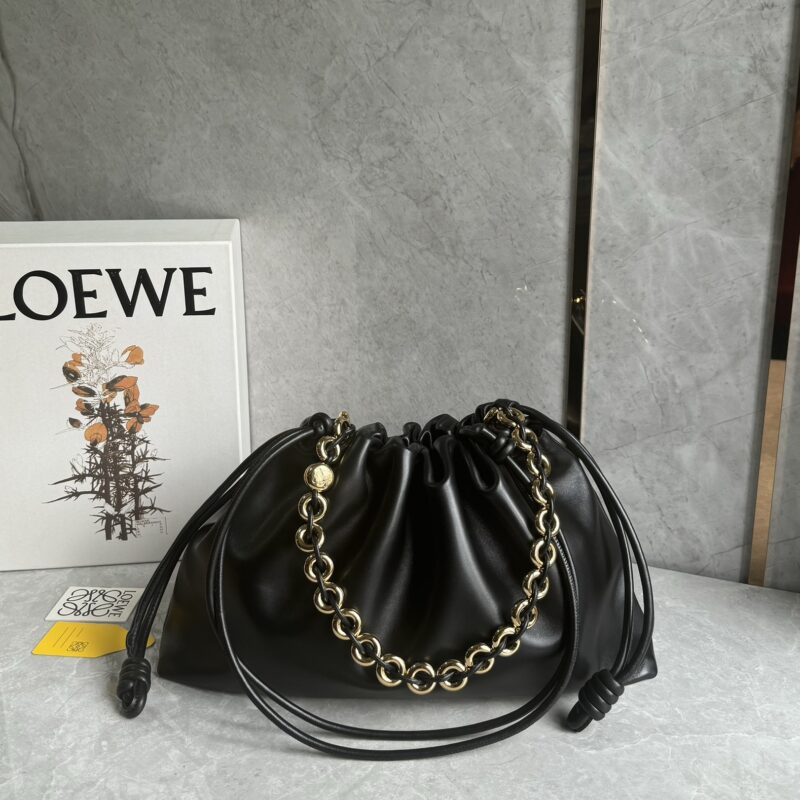LOEWE Flamenco Purse大号金链⛓️福袋 0802 黑色