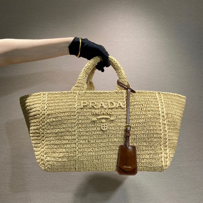 PRADA 编织托特包🎉1BG635新品