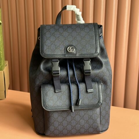GUCCI Ophidia系列小号GG背包 型号：792114 蓝色