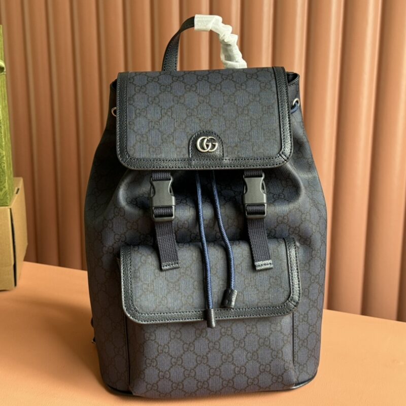 GUCCI Ophidia系列小号GG背包 型号:792114 蓝色