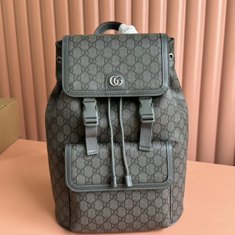 GUCCI Ophidia系列小号GG背包 型号:792114灰色