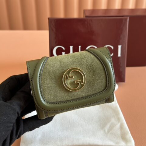 GUCCI Original GG帆布 型号：818811绿磨砂