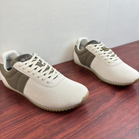 Loro Piana fast walk运动鞋 货号：FSM0066 米色