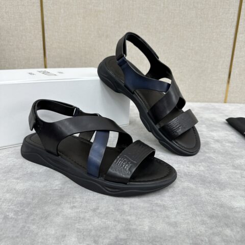 BERLUTI Shadow 皮革凉鞋