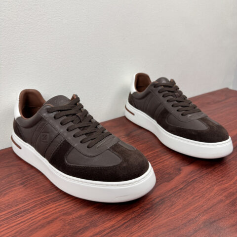 Loro Piana Tennis Walk男士运动鞋 货号：FAM1722咖色