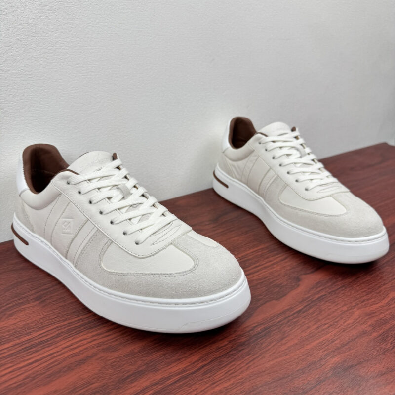 Loro Piana Tennis Walk男士运动鞋 货号：FAM1722白色