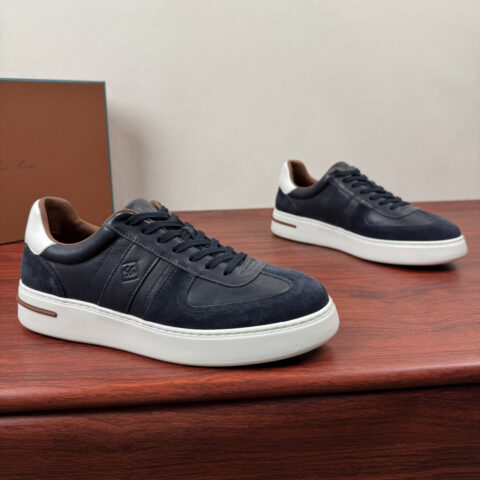 Loro Piana Tennis Walk男士运动鞋 货号：FAM1722蓝色