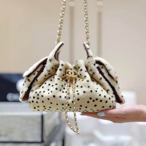CHANEL “25bag”mini限量版豹纹👜 AS5632
