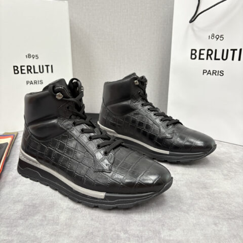 BERLUTI  Fast Track皮革高帮运动鞋