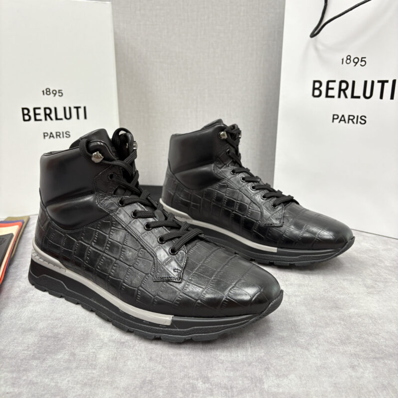 BERLUTI  Fast Track皮革高帮运动鞋