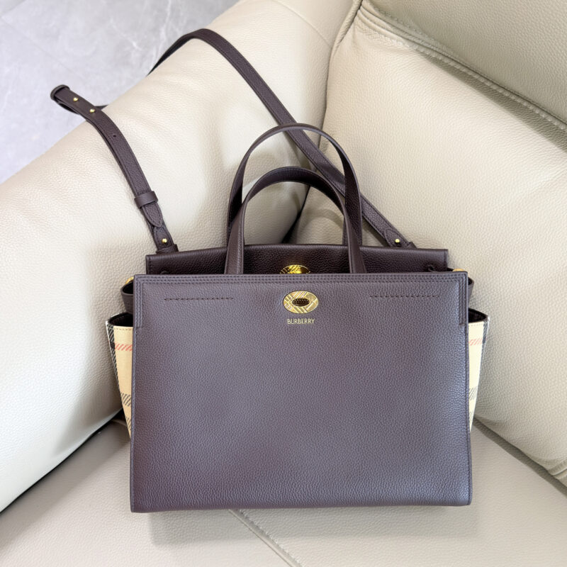 Burberry  Gotswolds 格纹托特包 型号0611酒红