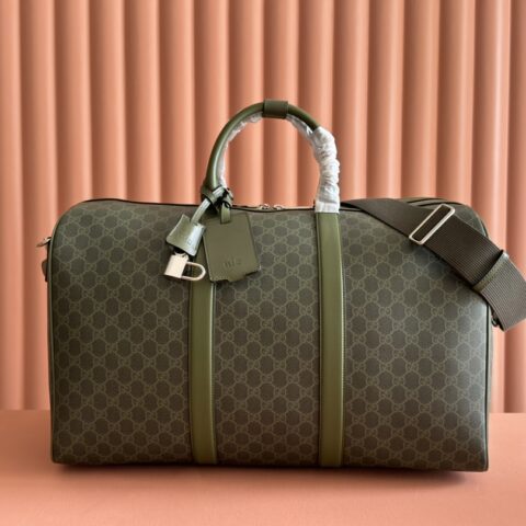 GUCCI GG旅行包 型号：792075 森林绿/pvc