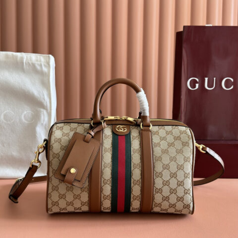 GUCCI Ophidia系列 型号：857595杏布/棕色