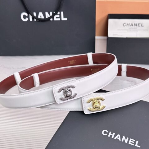 CHANEL 双面头层牛皮 宽度3.0cm