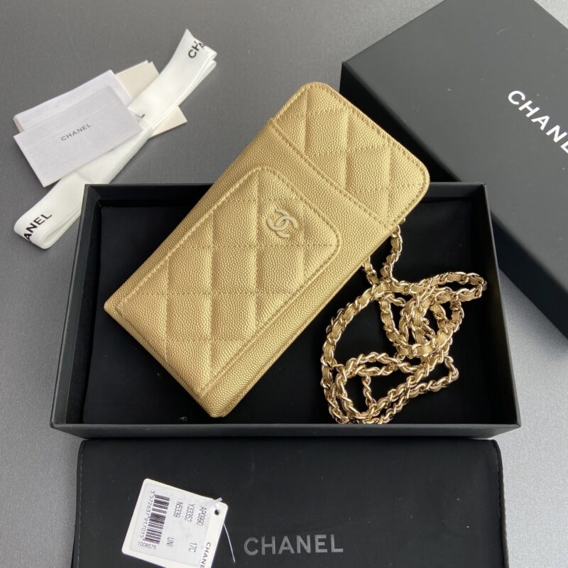 CHANEL 小香进口意大利颗粒牛皮 货号:AP0990 金色細球纹金扣