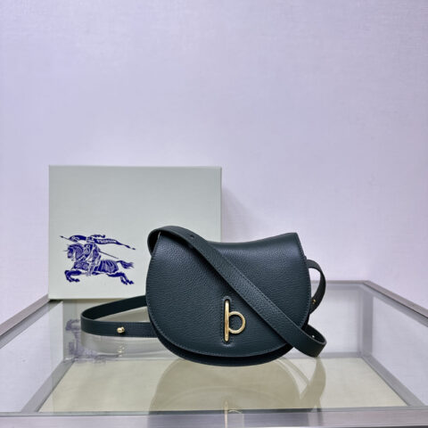 Burberry B家最新立挺包款 型号1661墨绿色小号