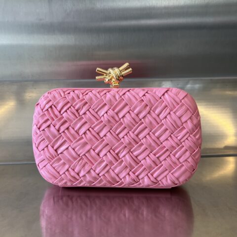 BV   Knot 晚宴手拿 717622 粉色