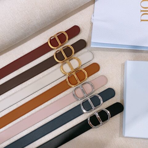 DIOR  Montaigne Belt 25mm 进口小牛皮腰带