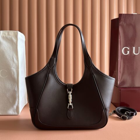 GUCCI 托特包甄选软皮打造 型号：866646 棕色/全皮
