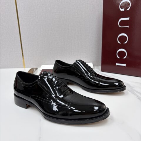 GUCCI 新品男士正装鞋皮鞋