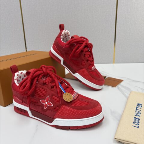 LV SKATE 复古情侣款运动鞋面包鞋