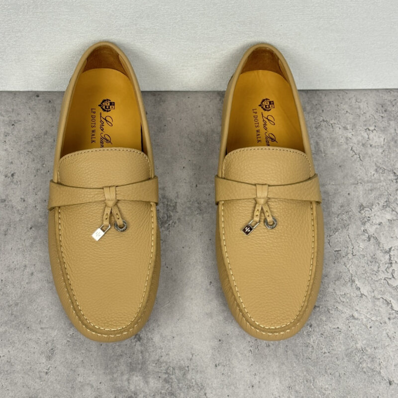 LoroPiana sole Walk男士莫卡辛鞋 货号:FAN0236皮面浅棕