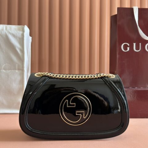 GUCCI  Blondie系列全新手袋 型号：815715 黑色/原厂皮