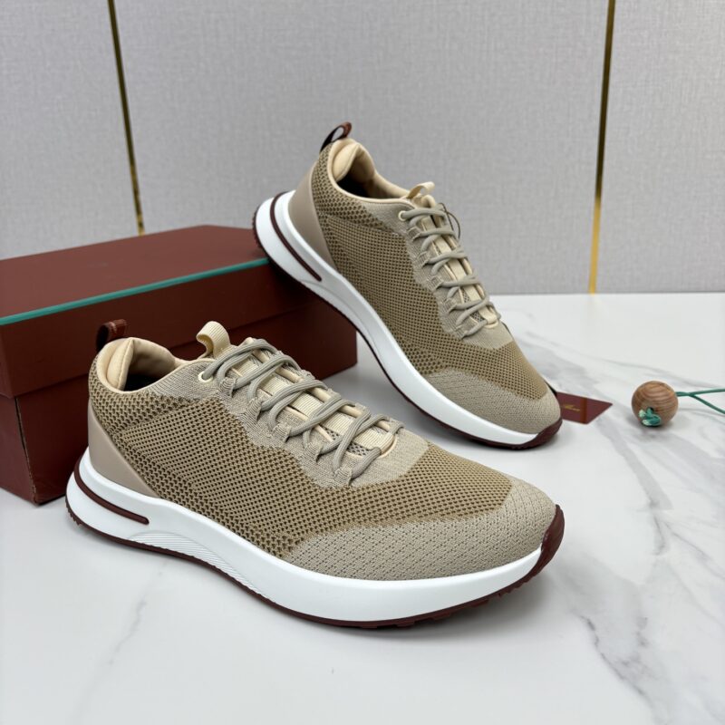 Loro Piana Week End Walk 男士网面牛皮拼接休闲运动鞋