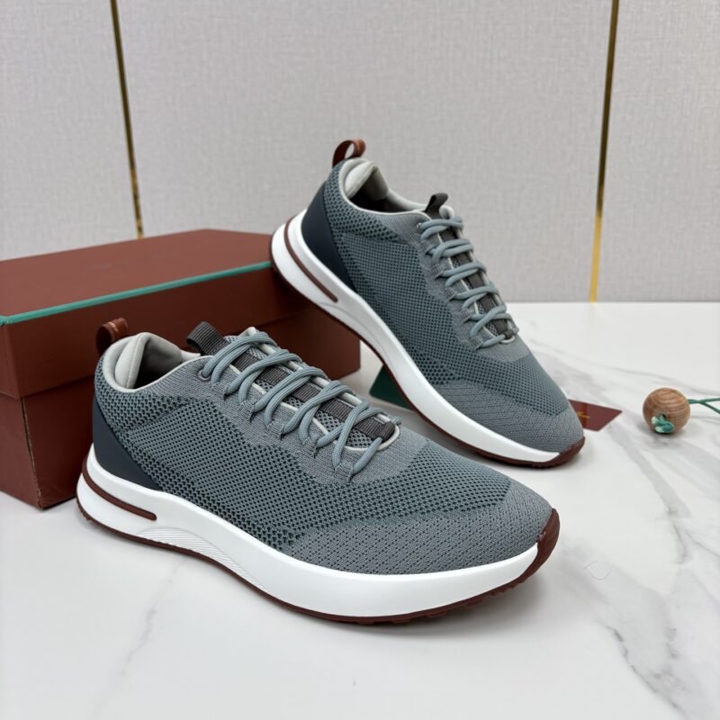 Loro Piana Week End Walk 男士网面牛皮拼接休闲运动鞋