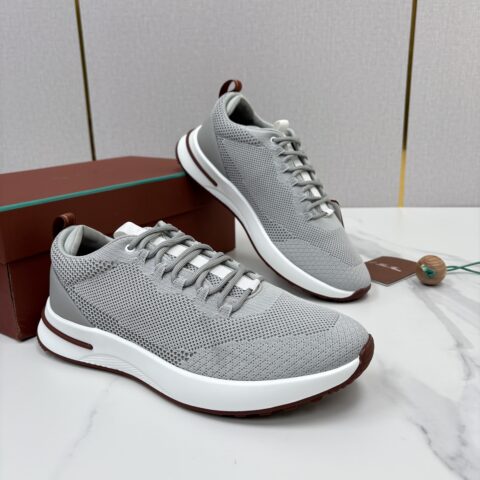 Loro Piana  Week End Walk 男士网面牛皮拼接休闲运动鞋