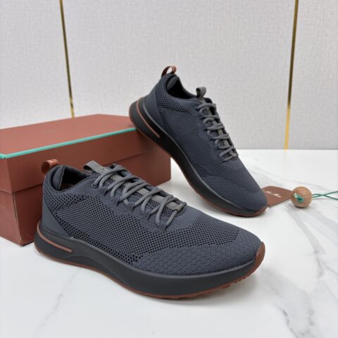 Loro Piana  Week End Walk 男士网面牛皮拼接休闲运动鞋