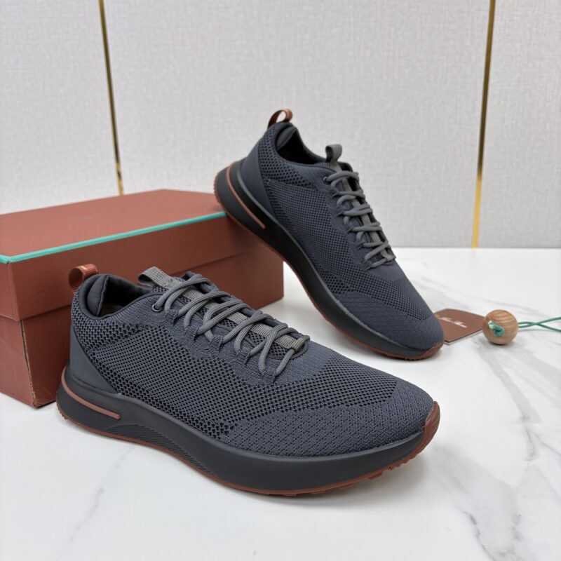 Loro Piana Week End Walk 男士网面牛皮拼接休闲运动鞋