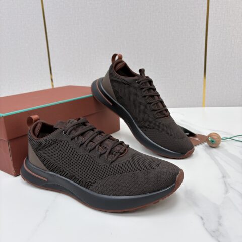 Loro Piana  Week End Walk 男士网面牛皮拼接休闲运动鞋