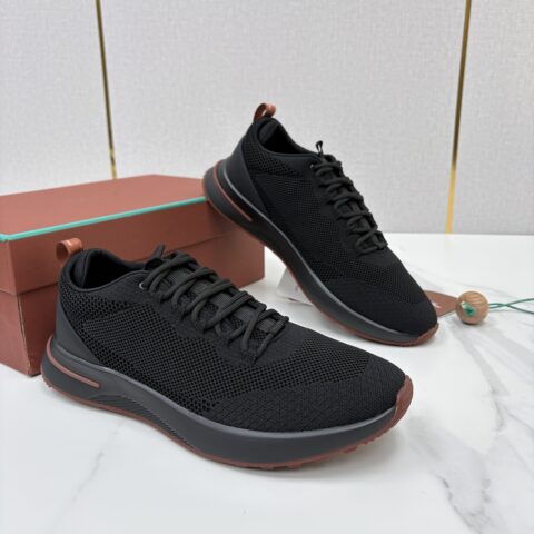 Loro Piana  Week End Walk 男士网面牛皮拼接休闲运动鞋