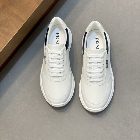 PRADA Downtown皮革休闲运动鞋