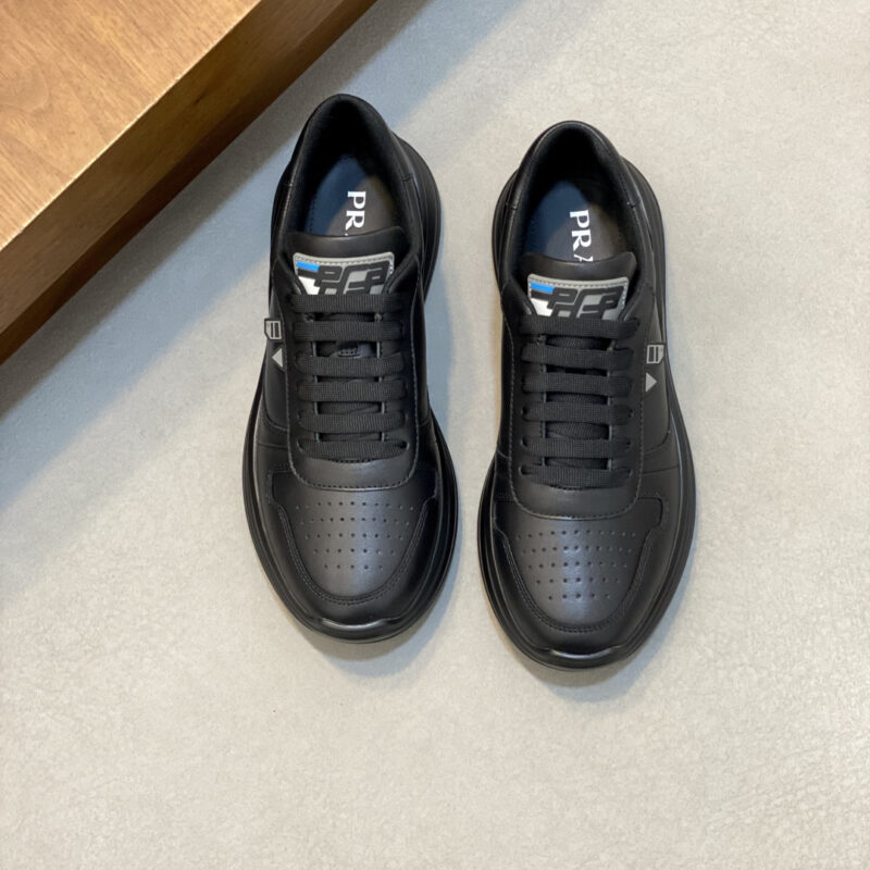 PRADA Downtown皮革休闲运动鞋