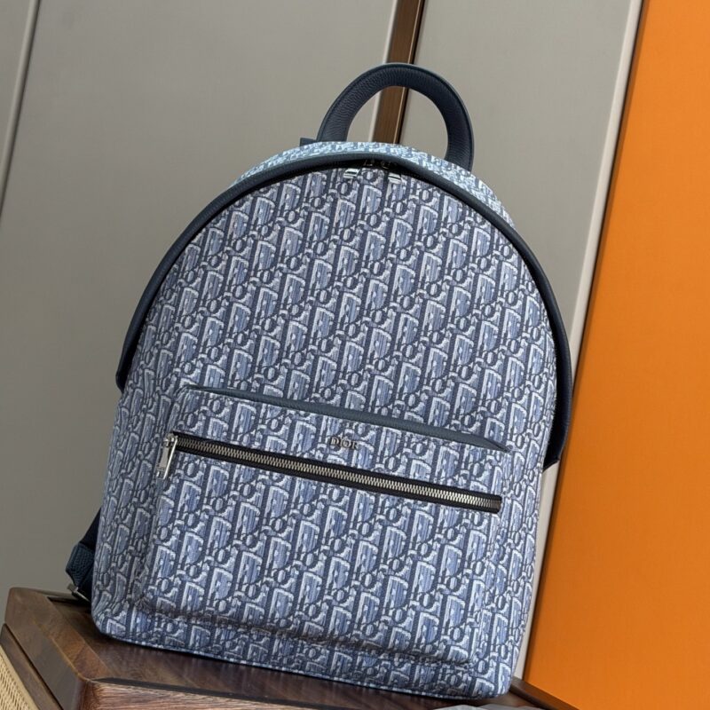 dior迪奥Rider 双肩背包型号:93328浅蓝布