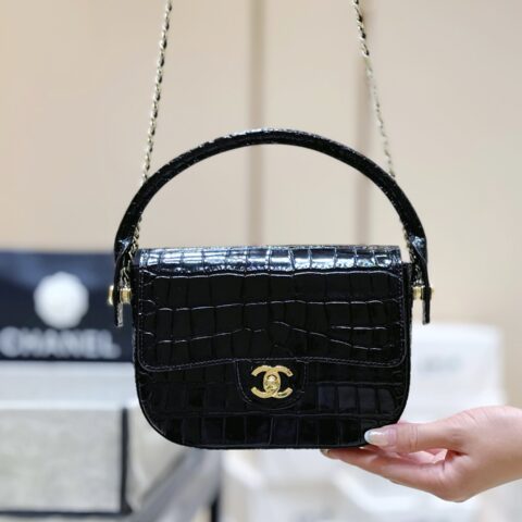 CHANEL 26A 手柄鳄鱼纹贵妇包👜 AS6424