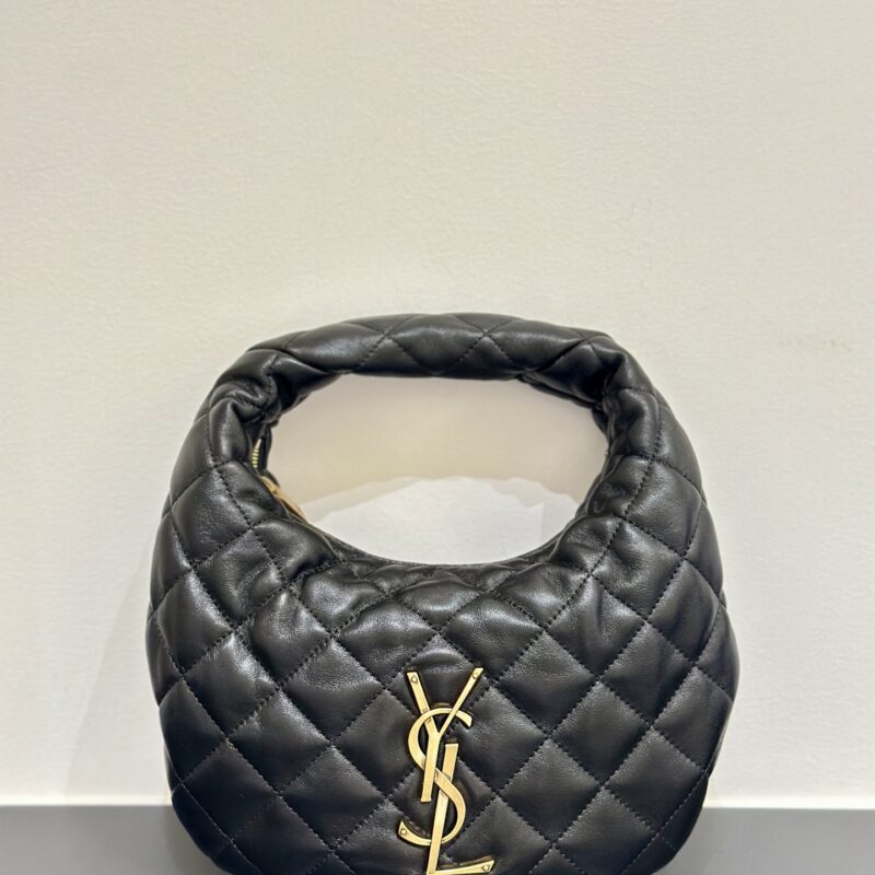 YSL 𝗜𝗖𝗔𝗥𝗘 𝗯𝗮𝗯𝘆纳帕羊皮手袋 型号：851689 黑色