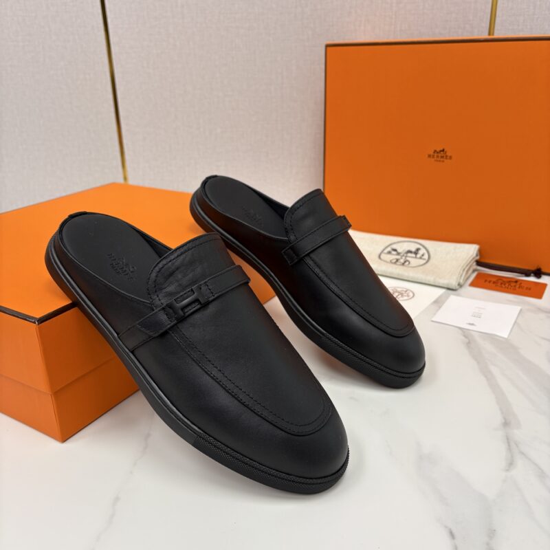 HERMES 穆勒鞋 男士半拖