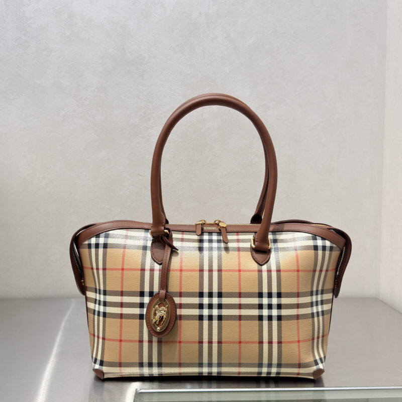 Burberry 新款格纹托特包 型号0481