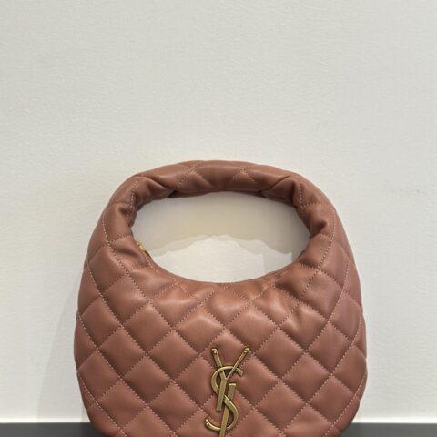 YSL 𝗜𝗖𝗔𝗥𝗘 𝗯𝗮𝗯𝘆纳帕羊皮手袋 型号：851689 粉色