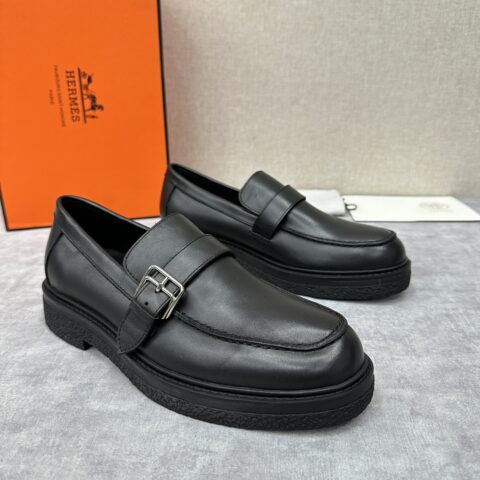 HERMES 厚底乐福鞋套脚系列